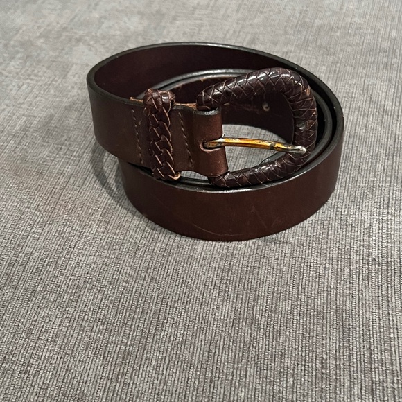 Eddie Bauer Brown Italian Leather Belt - Picture 2 of 6